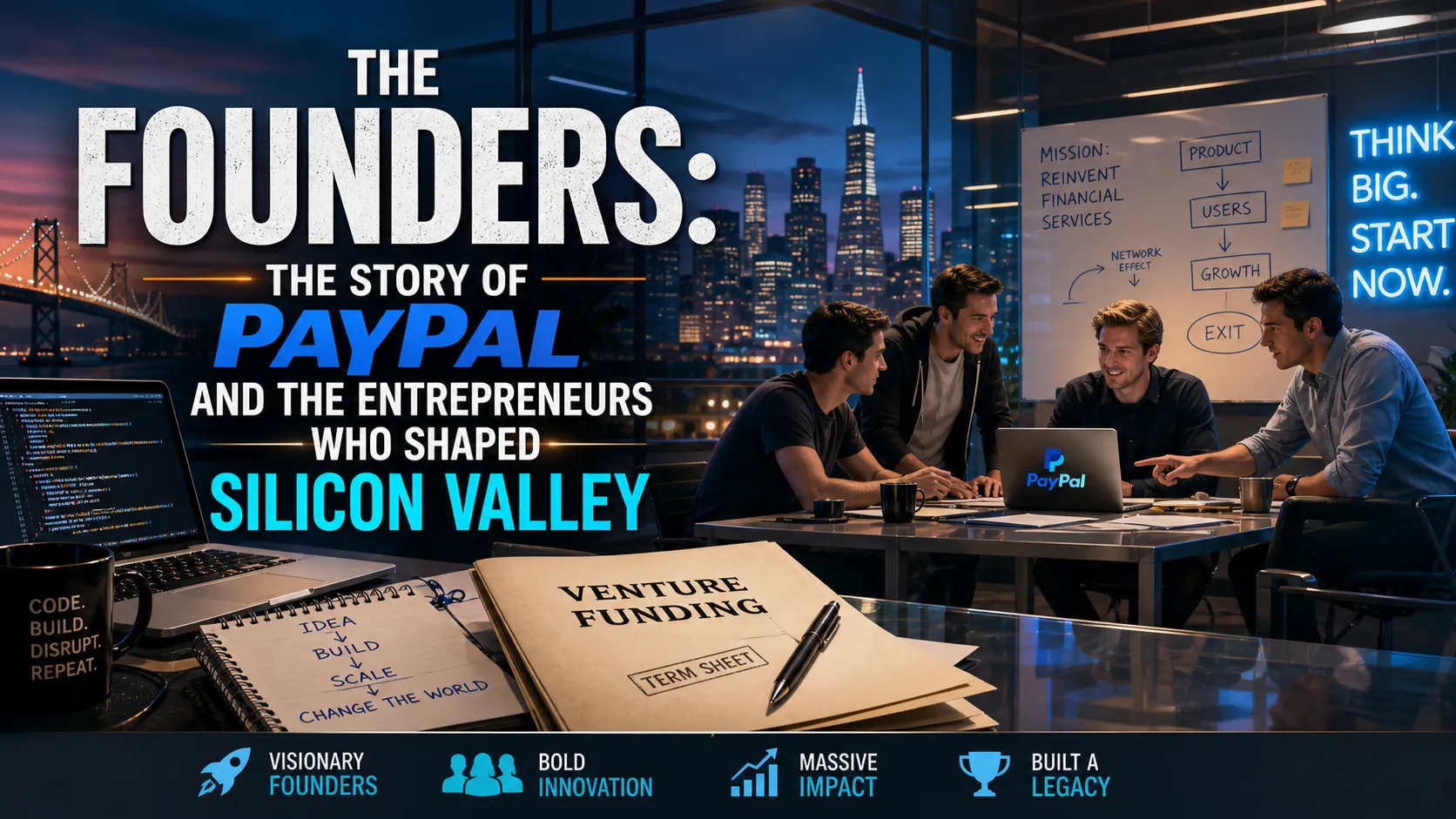 The Founders: The Story of PayPal and the Entrepreneurs Who Shaped Silicon Valley course artwork